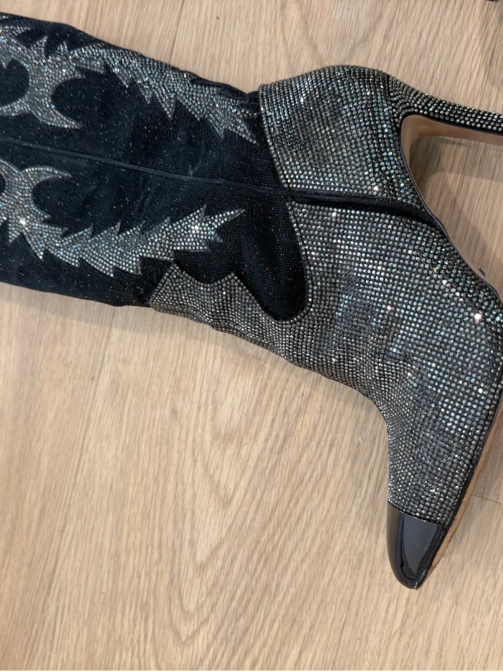 KatyannaTwo Over-the-Knee Rhinestone Embellished Western Dress Boots